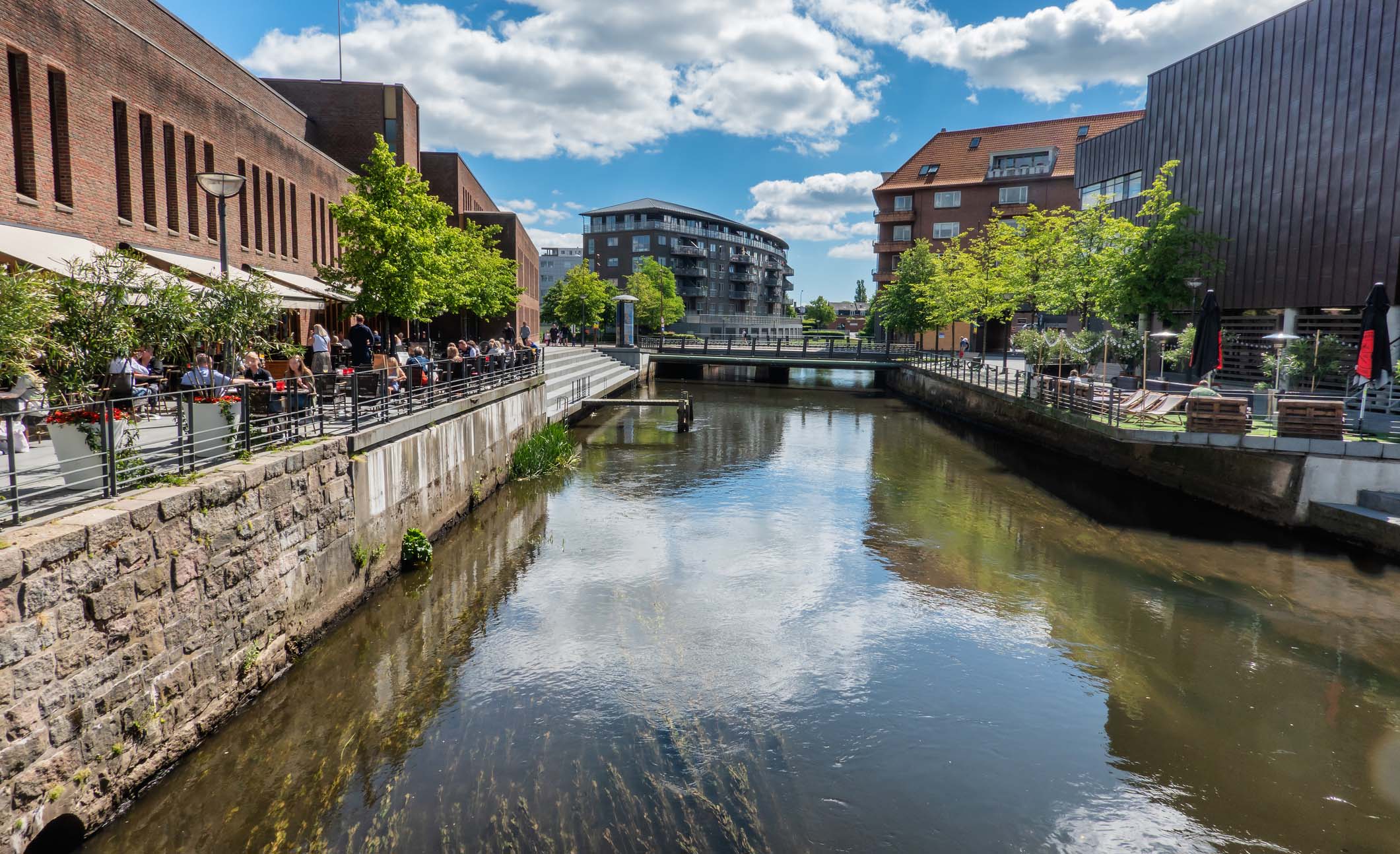 Et billede langs en flod - Vejle