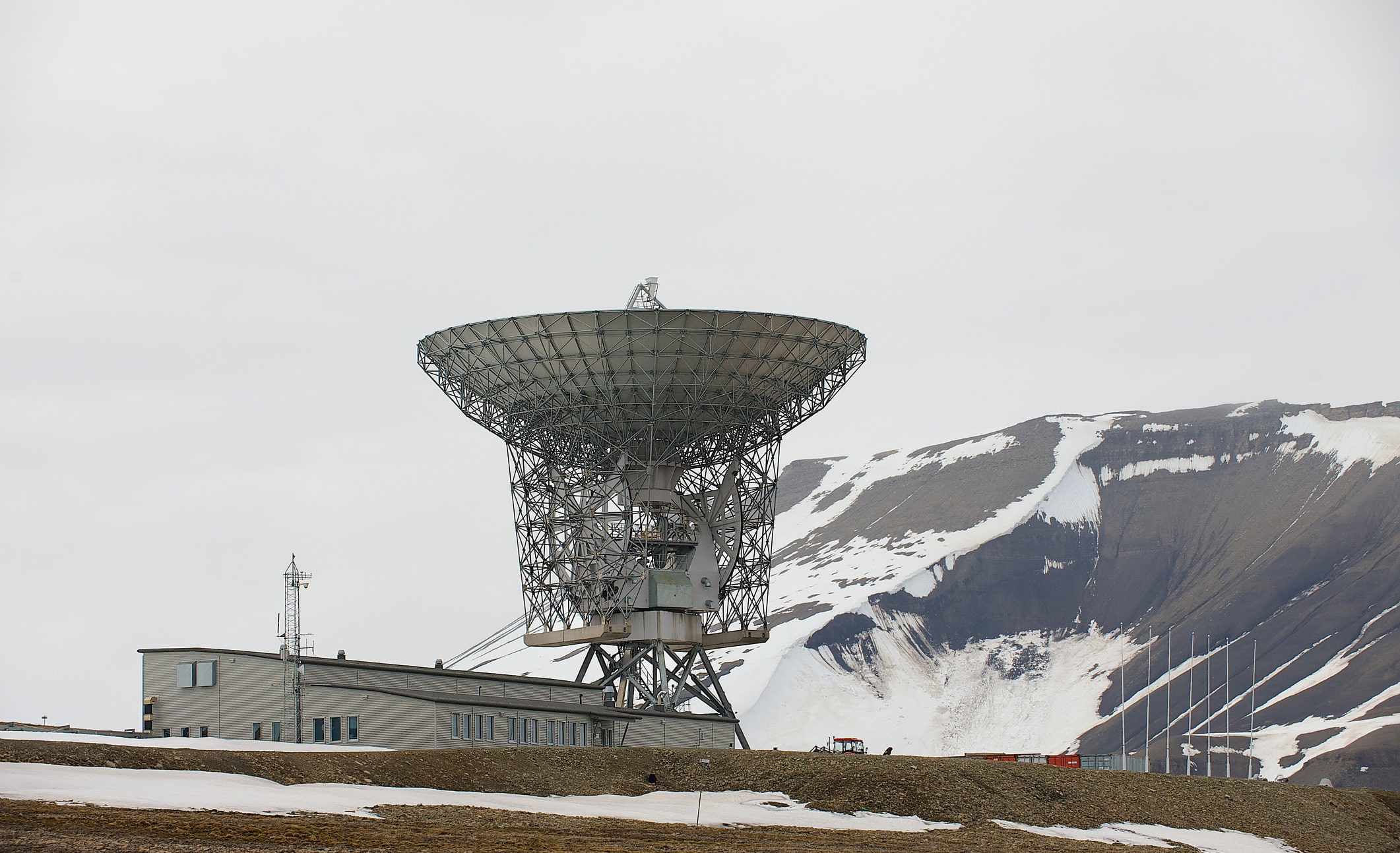 Klimastation på Svalbard i Norge