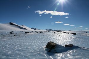 Landskab på Antarktis