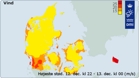 Højeste vindstød