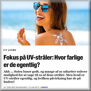 Billede af artikel om fokus på UV-stråler