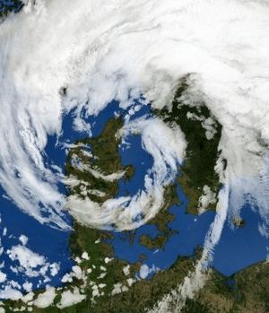 Orkan over Danmark