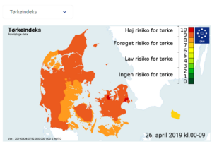 Tørkeindeks for danmark