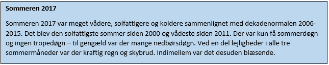 Fakta om sommeren 2017 Fakta om sommeren 2017