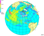 Figur af global koncentration af radioaktivitet