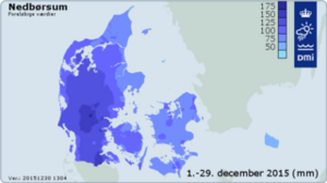 Nedbørsum december 2015