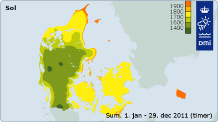 Soltimerne i Danmark i 2011