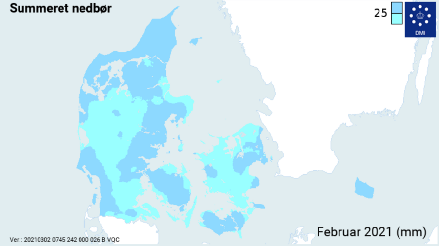 Nedbør februar