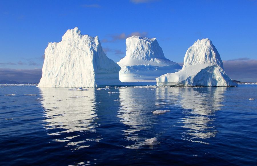 Isbjerge fra indlandsisen