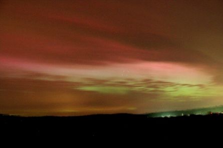 Farverig nattehimmel