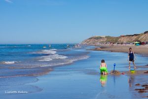 Badegæster på strand