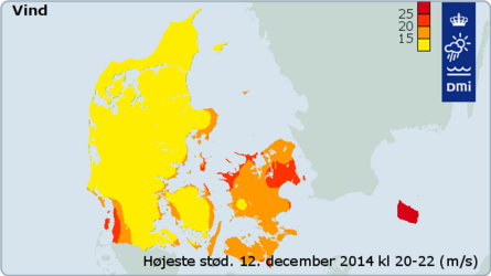 Højeste vindstød