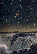 Maleri af meteorstorm