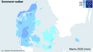 Nedbør marts 2020