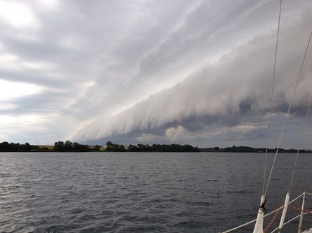 Gustfronten ved Sønderborg igen. Foto Vivi Bjerke.