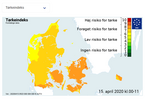 Tørkeindeks den 15. april 2020