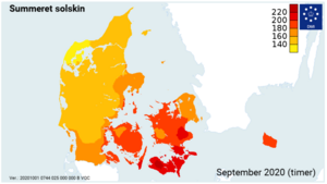 Solmængde september 2020