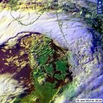 Satellitbillede fra den 15. juni kl. 20.34