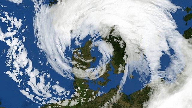Orkanen over Danmark den 3. december 1999