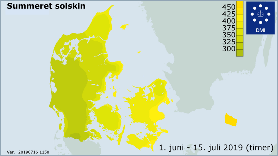 Summeret solskin for den første halvdel af sommeren