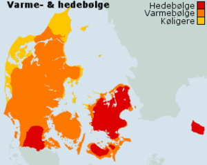 Høje temperaturer i Danmark