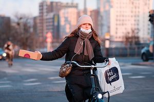 Cyklist i København.