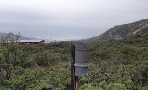 Nedbørmåleren i Kangerlussuaq, Grønland