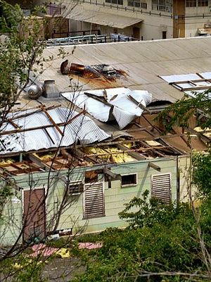 Skader på hus efter Hurricane Sandy