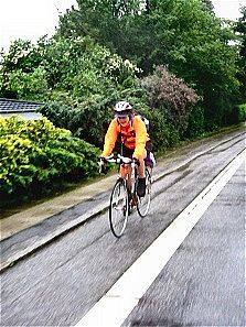 Cyklist i regnvejr Cyklist i regnvejr