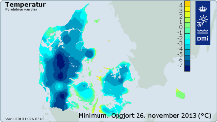 Temperatur d. 26 november