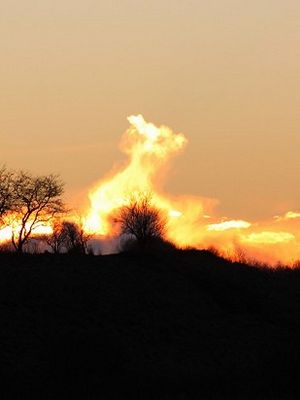 solnedgang lige før vintersolhverv