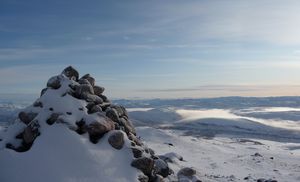 Udsigt over Kangerlussuaq i Grønland