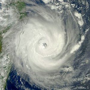 Cyklonen Giovanna mandag den 13. februar 2012 udenfor Madagaskar