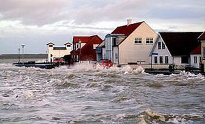 Forhøjet vandstand ved Løgstør