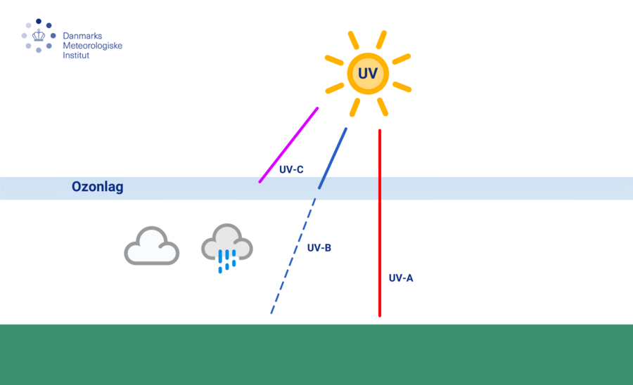 UV-stråling dæmpes forskelligt