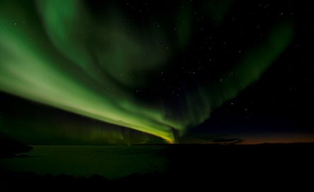 Nordlys over Nuuk.