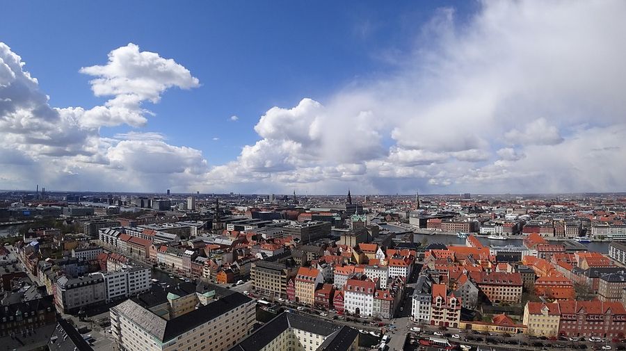 københavn med skyer