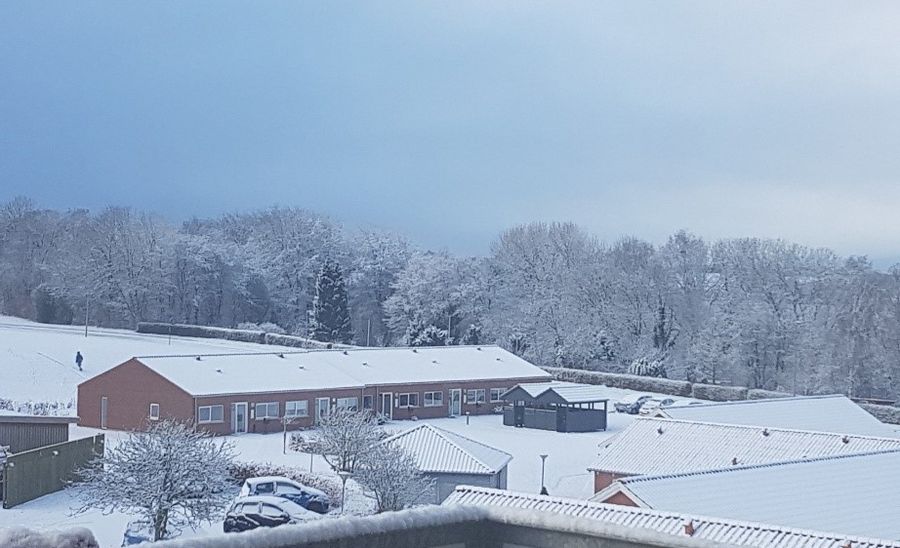 Snedækkede huse i Struer