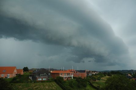 Gustfronten ved Haderslev. Foto Jesper Arkil.