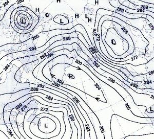 Isobarer over Nordatlanten