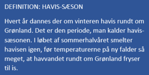 Definition på havis-sæson