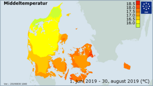 Kort over temperaturer