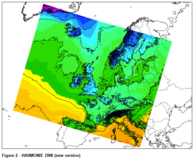 Area covered by HARMONIE DINI