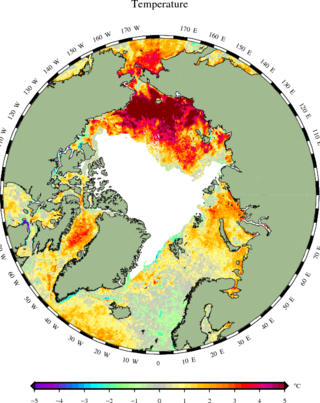 Vandtemperatur i det Arktiske ocean Vandtemperatur i det Arktiske ocean