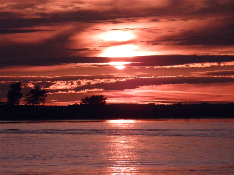 Solnedgang ved Limfjorden