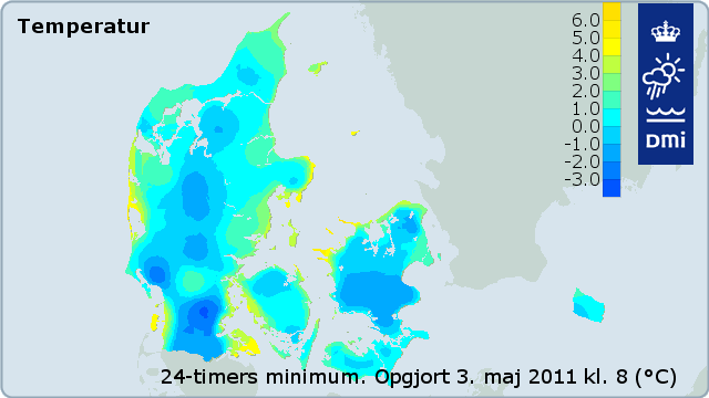 Temperatur i DK 3/5-11