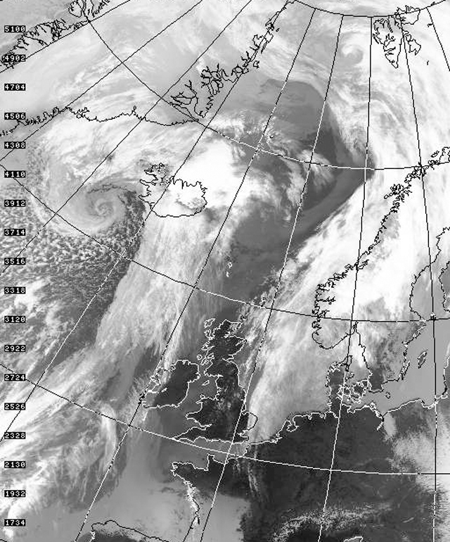 Satellitbillede Nordsøen