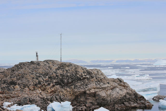 Postkort have tillid performer Udskiftning af en ødevejrstation på Grønland