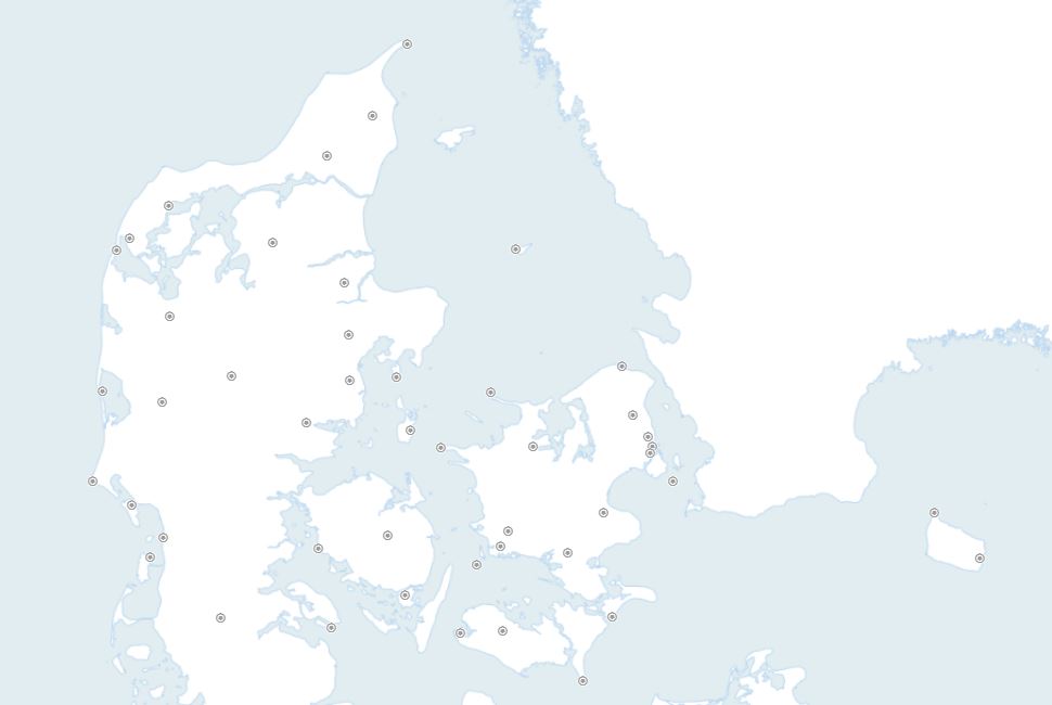 DMI's målere i Danmark