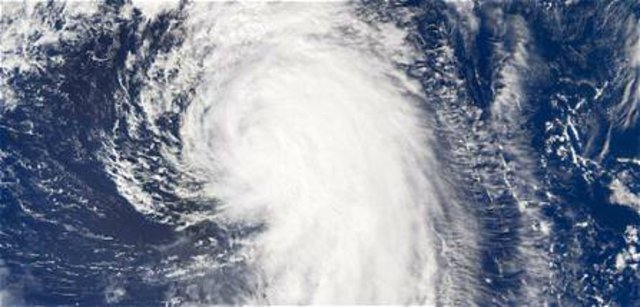 Satelitbillede af hurricane Maria